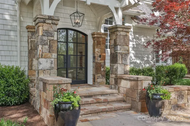 a front view of a house