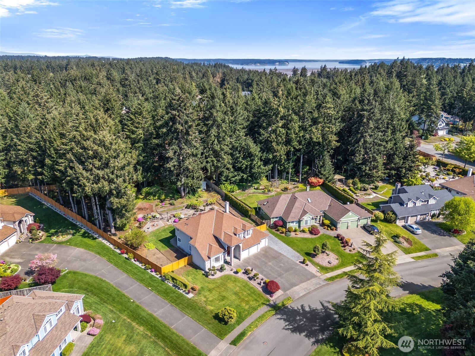 9536 Marlbrook Loop Southeast Olympia, WA 98513 - Photo 11 of 40 an aerial view of a house with a garden