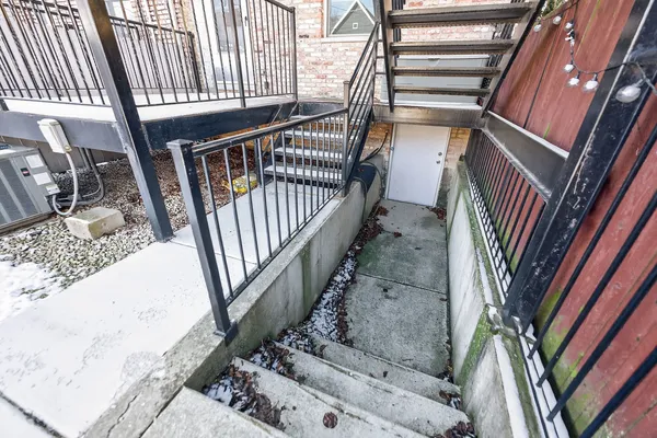 a view of a balcony