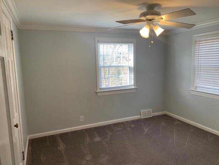 4707 Curry Road Whitehall, PA 15236 - Photo 11 of 19 3rd Bedroom W/Carpeting & Ceiling Fan.11'x11