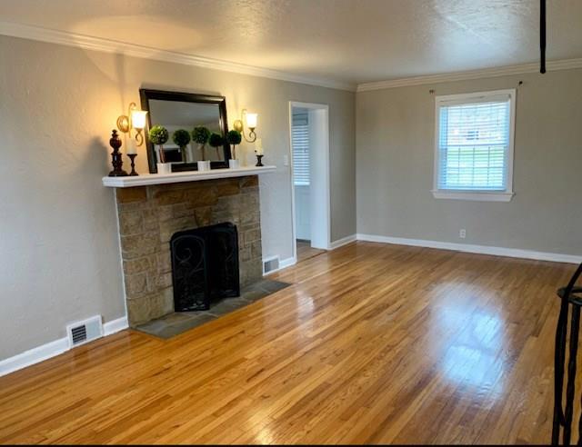 4707 Curry Road Whitehall, PA 15236 - Photo 18 of 19 Living Room W/Log Burning Fireplace.