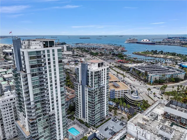 an aerial view of city