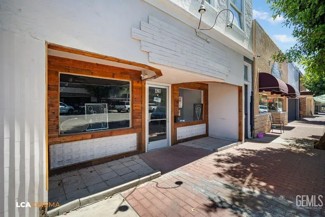 a view of a living room and front door