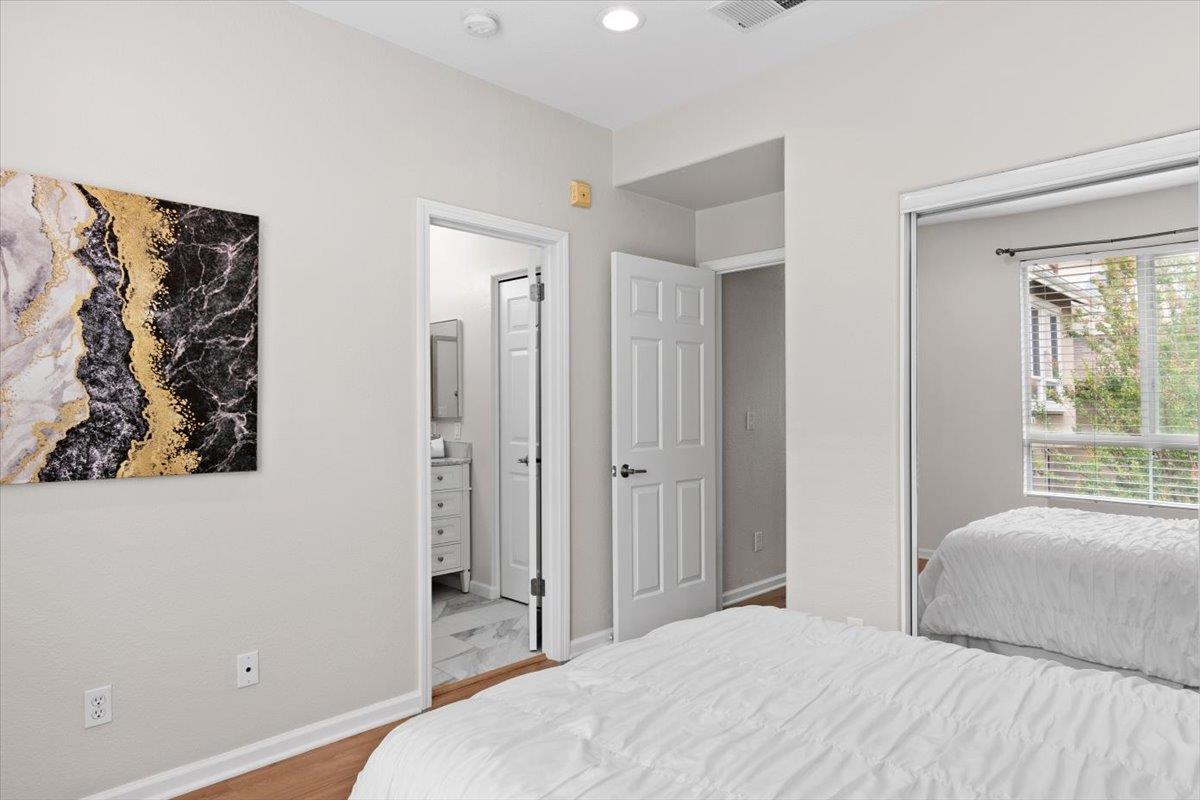 467 Whitechapel Avenue San Jose, CA 95136 - Photo 17 of 34 a bedroom with a bed and a window