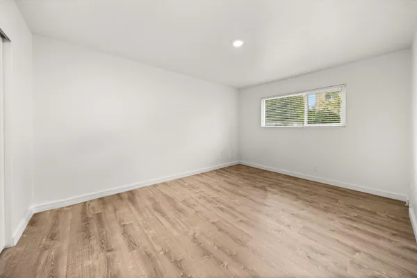 wooden floor in a room