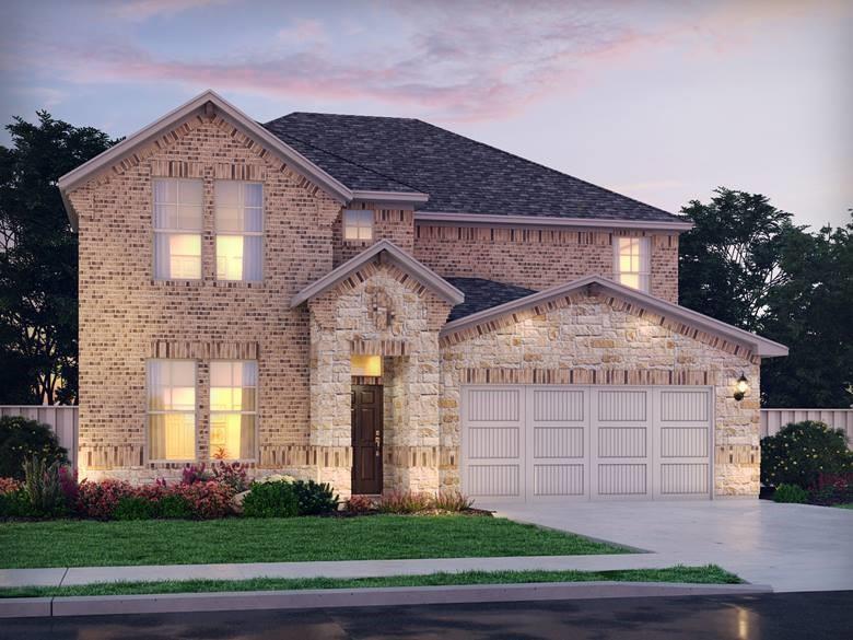 a front view of a house