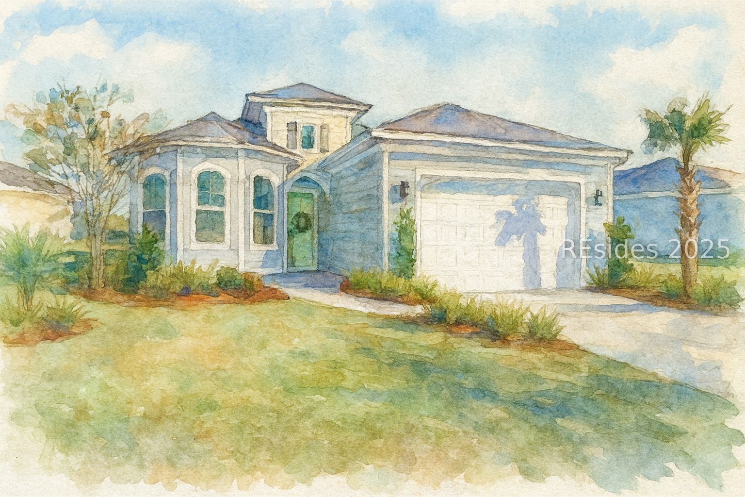 767 Caribbean Soul Avenue Hardeeville, SC 29927 - Photo 83 of 83 watercolor rendering