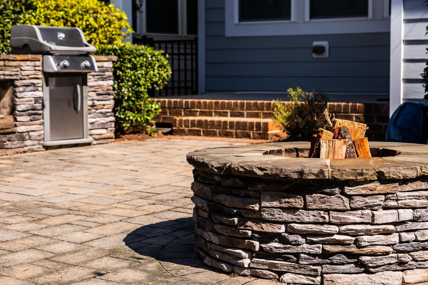 1581 Fullerton Place Raleigh, NC 27607 - Photo 34 of 42 Stacked Stone Detail