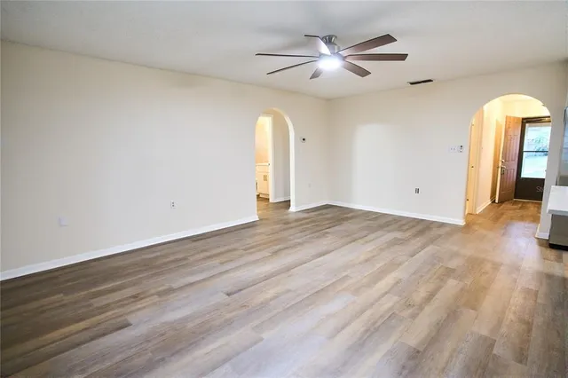 wooden floor in an empty room