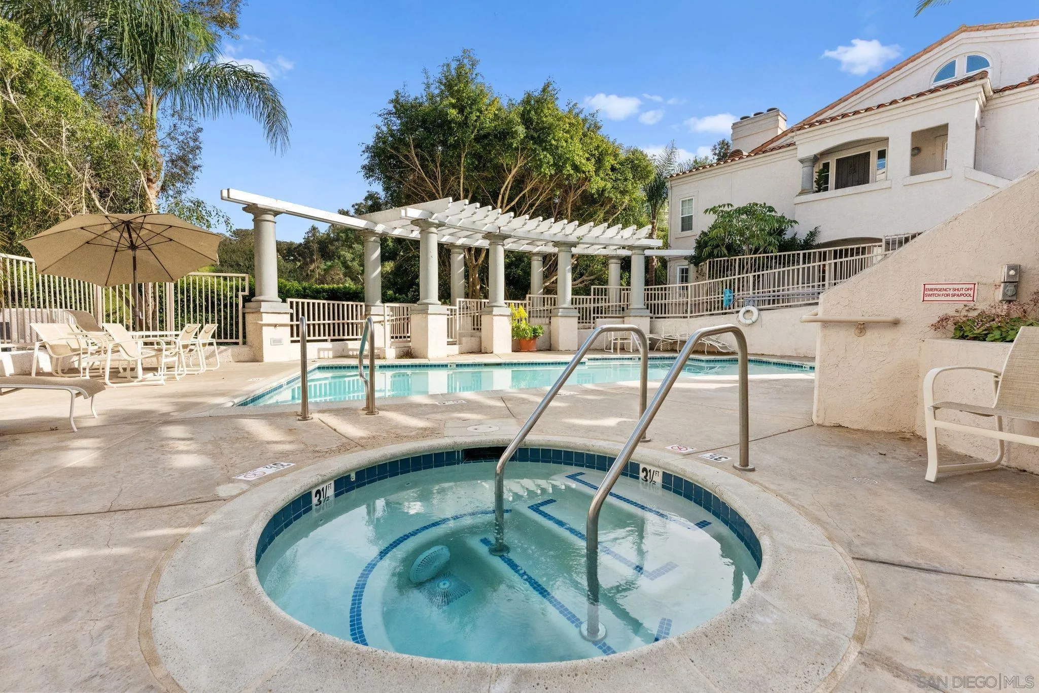 2842 Torrey Pines Road La Jolla, CA 92037 - Photo 43 of 45 a swimming pool with outdoor seating yard and barbeque oven