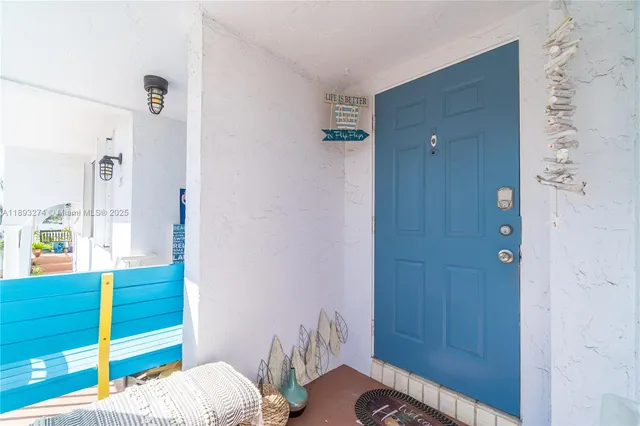 a front view of a white building