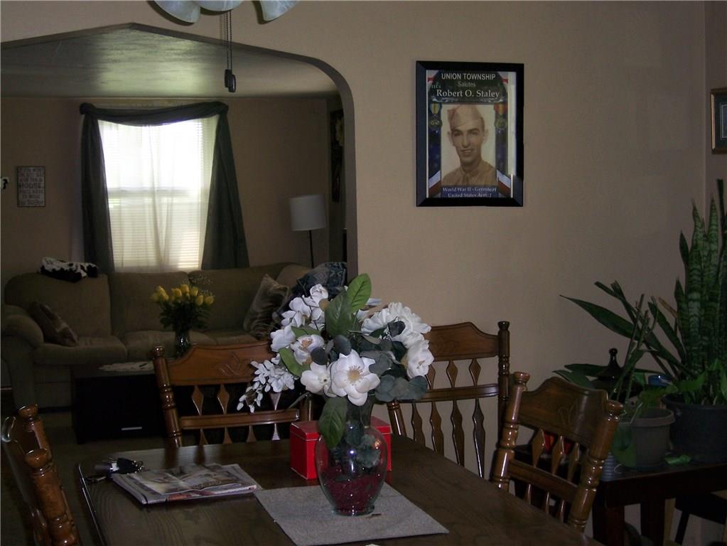 210 McChain Road Finleyville, PA 15332 - Photo 8 of 21 Dining room with access to kitchen and living room. Fits large Dining room set.