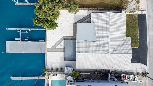 a view of a city and an ocean view