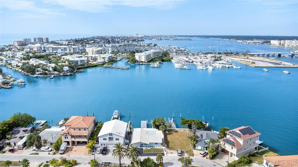 360 145th Avenue Madeira Beach, FL 33708 - Photo 58 of 64 an aerial view of a house with a ocean view