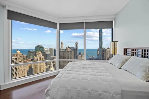 a view of a city from a balcony