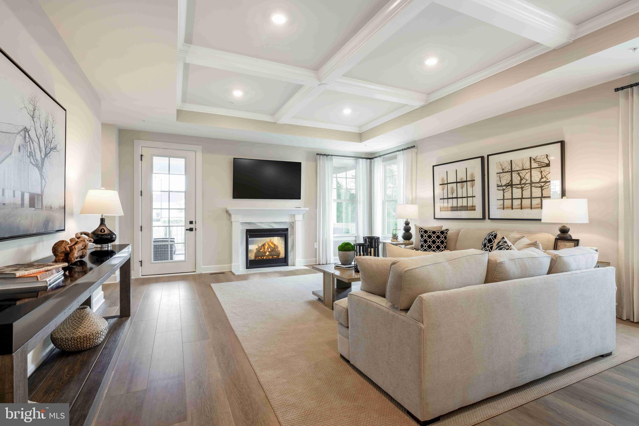 6497 Swimmer Row Way Columbia, MD 21044 - Photo 4 of 41 a living room with furniture and a fireplace