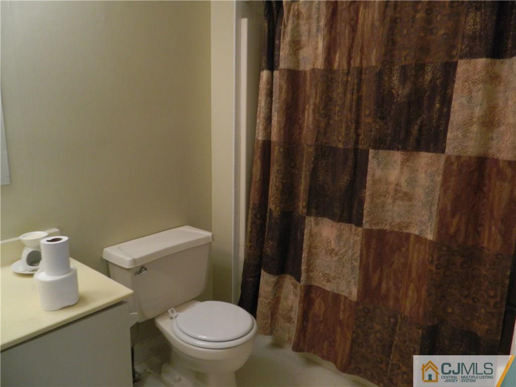 110 Raintree Court, Unit 110 Helmetta, NJ 08828 - Photo 3 of 5 a white toilet sitting next to a shower curtain