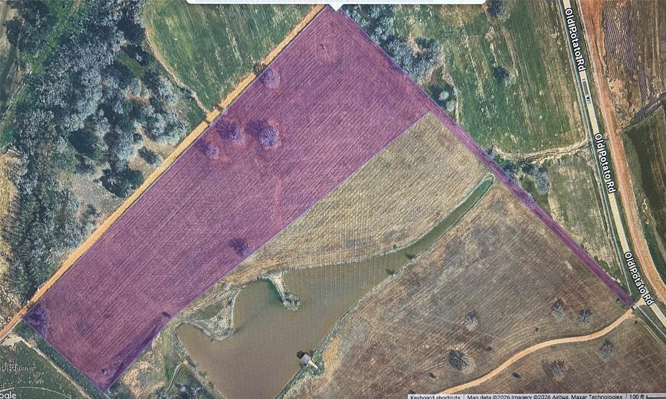 Highlighted area is property