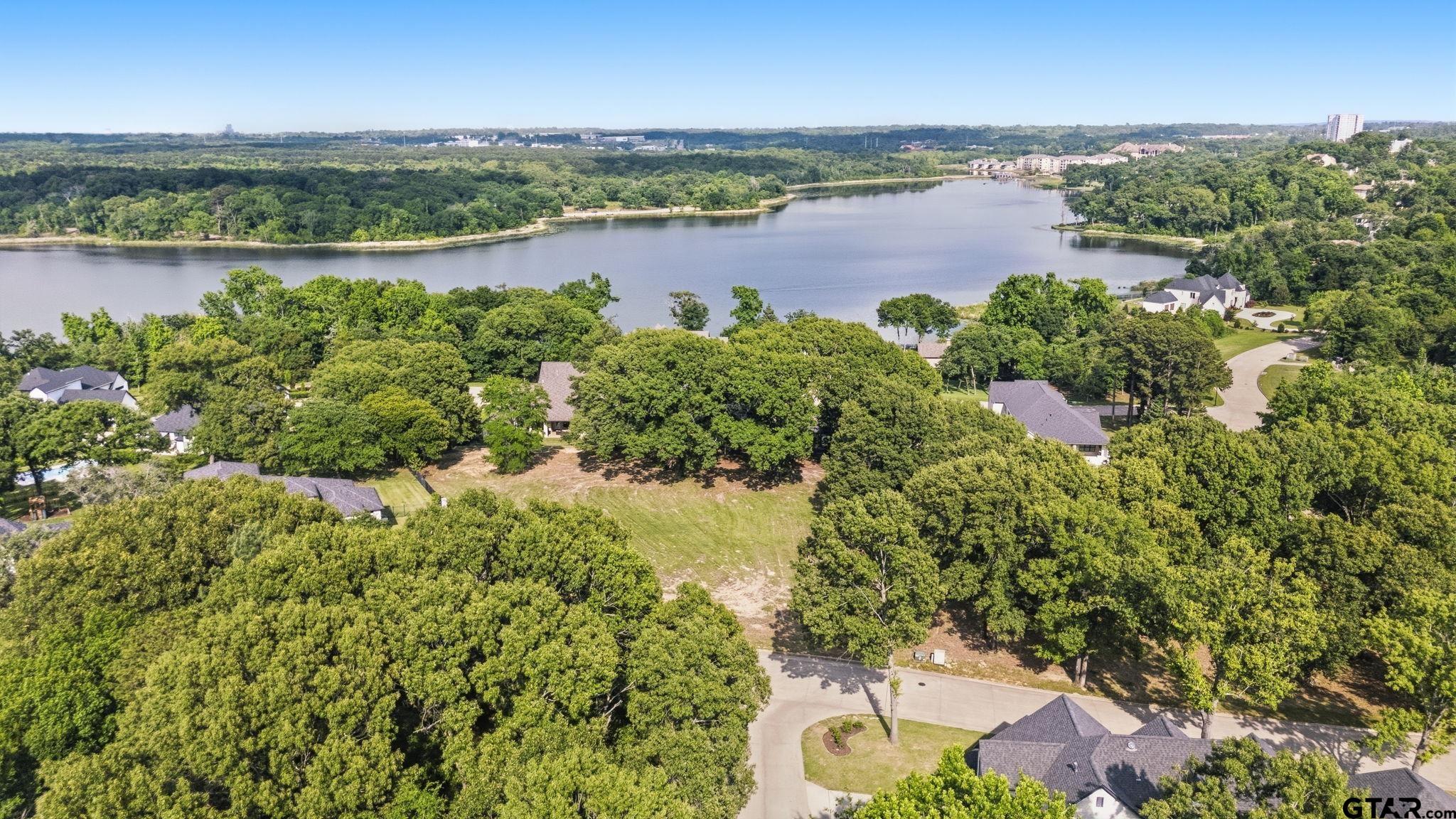 2473 Wellington Trace Tyler, TX 75709 - Photo 17 of 18 an aerial view of ocean with residential house with outdoor space and trees in the background