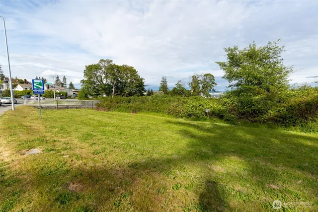 a view of an outdoor space and a yard