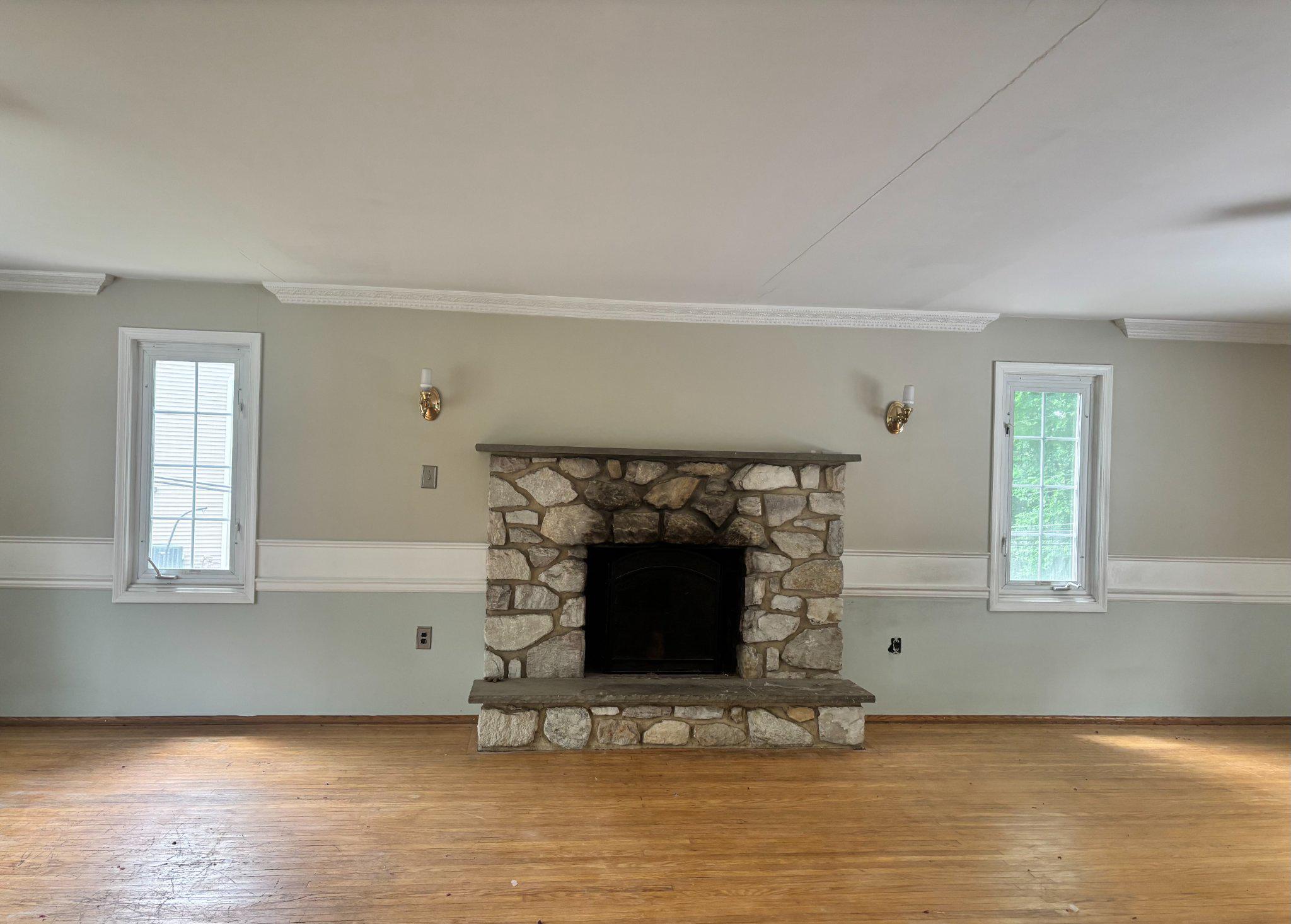 4400 East Yates Road Bensalem, PA 19020 - Photo 2 of 23 huge living room with fireplace