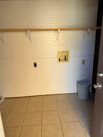 a view of a storage room