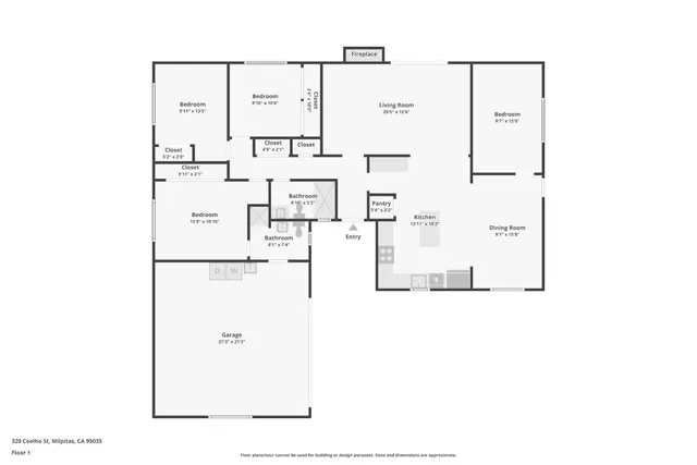$1,399,999 | 320 Coelho Street, Milpitas, CA 95035
