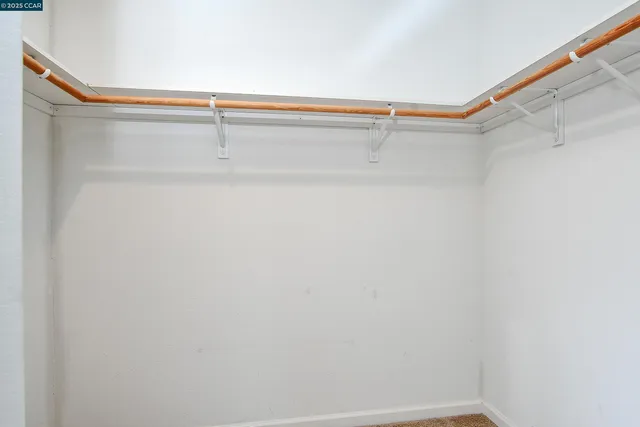 a close up view of racks on the wall