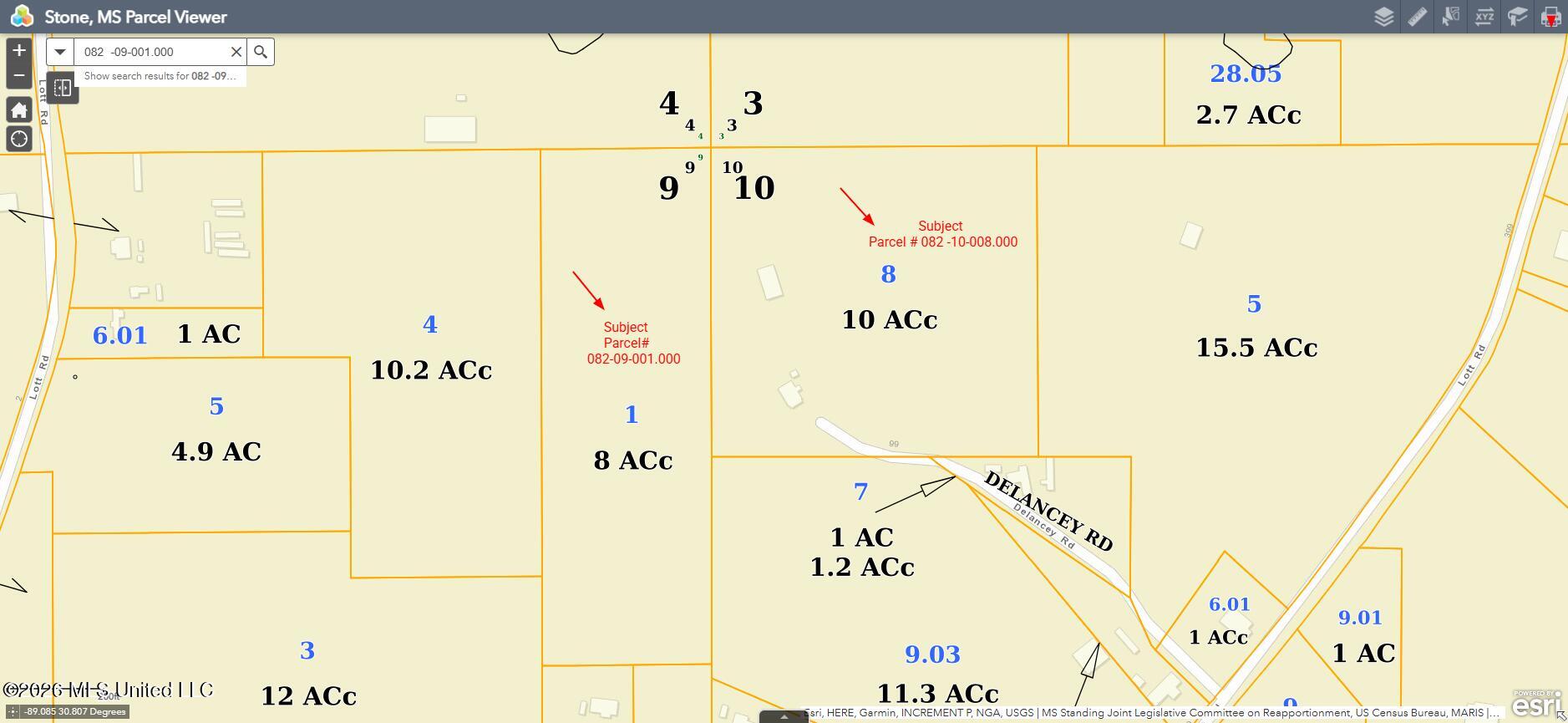 Nsn Delancey Road Perkinston, MS 39573 - Photo 1 of 4 Screenshot 2026-02-27 101508