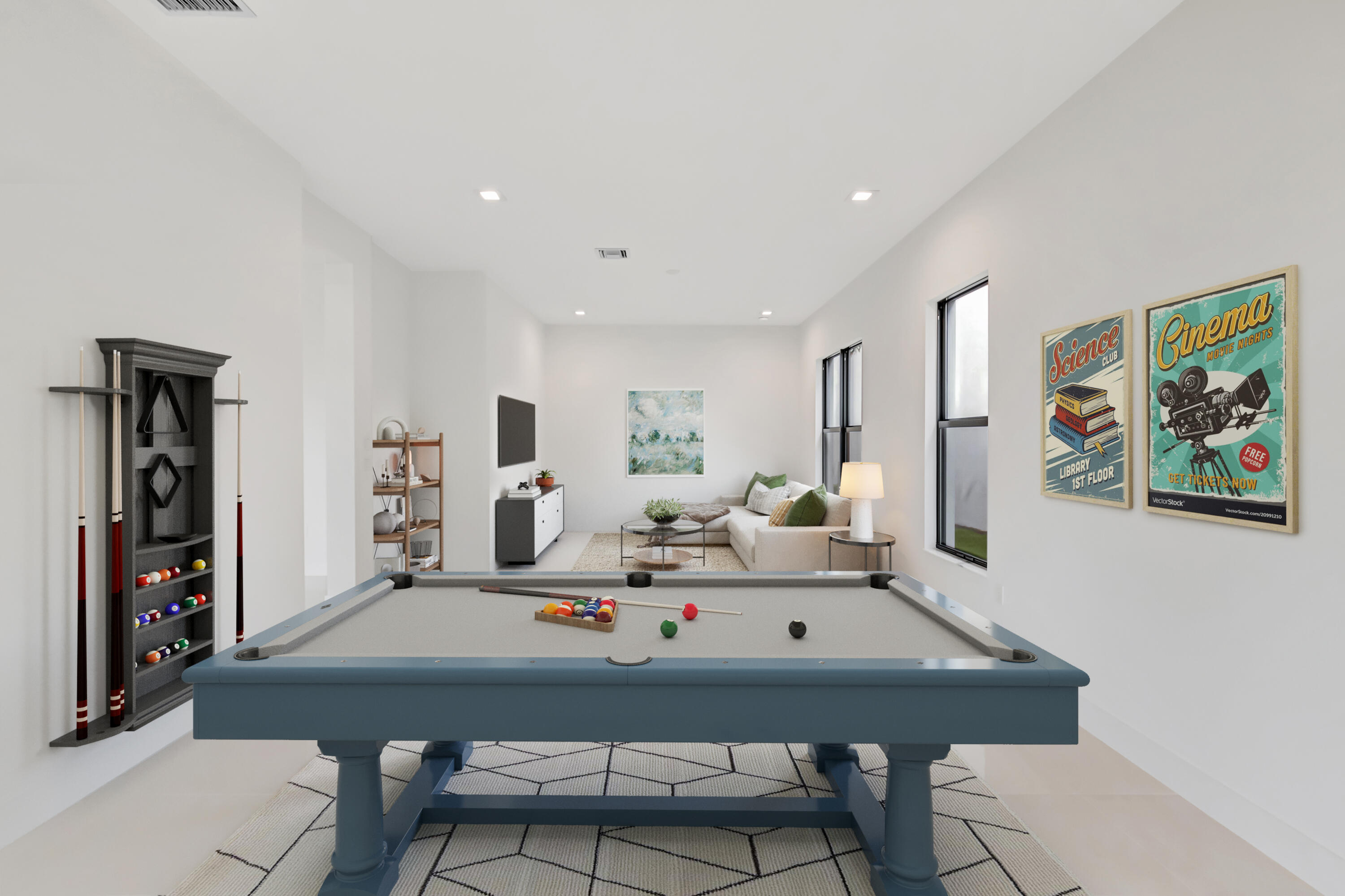 9436 Riverside Pk Drive Boca Raton, FL 33434 - Photo 22 of 60 Entertainment area pool table games TV e