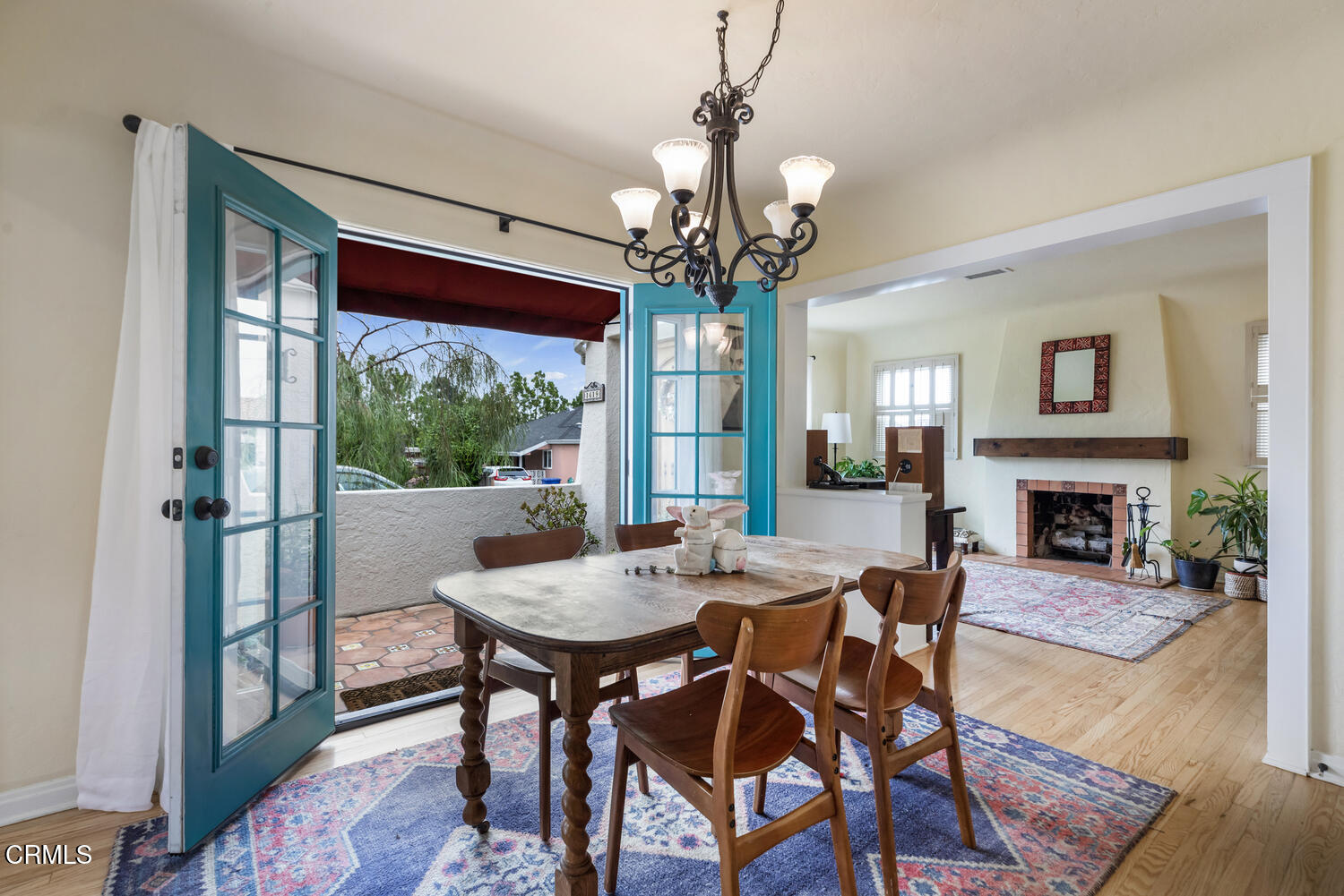 1419 Alpha Avenue Pasadena, CA 91104 - Photo 11 of 40 a view of a dining room with furniture wooden floor and chandelier