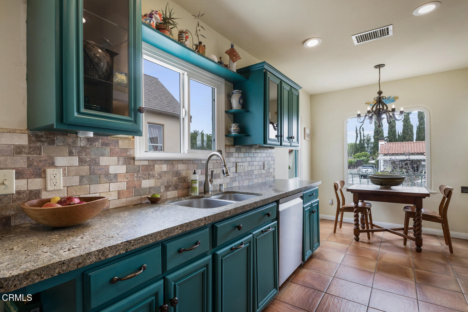 1419 Alpha Avenue Pasadena, CA 91104 - Photo 14 of 40 a kitchen with granite countertop a sink and a wooden cabinets