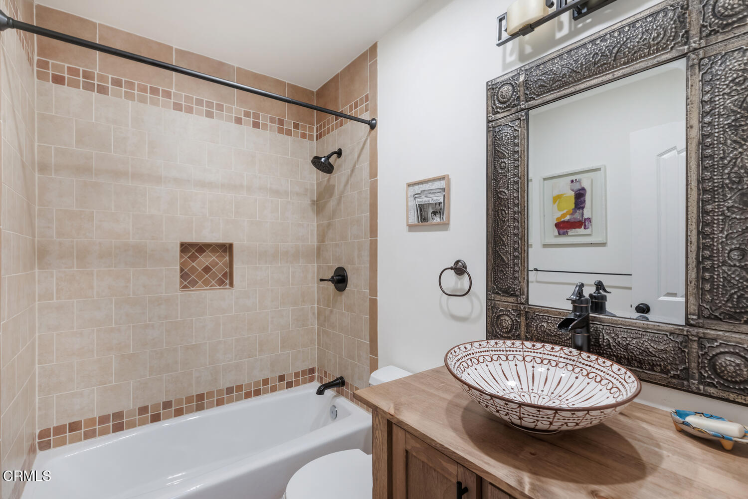 1419 Alpha Avenue Pasadena, CA 91104 - Photo 27 of 40 a bathroom with a granite countertop sink mirror vanity and toilet