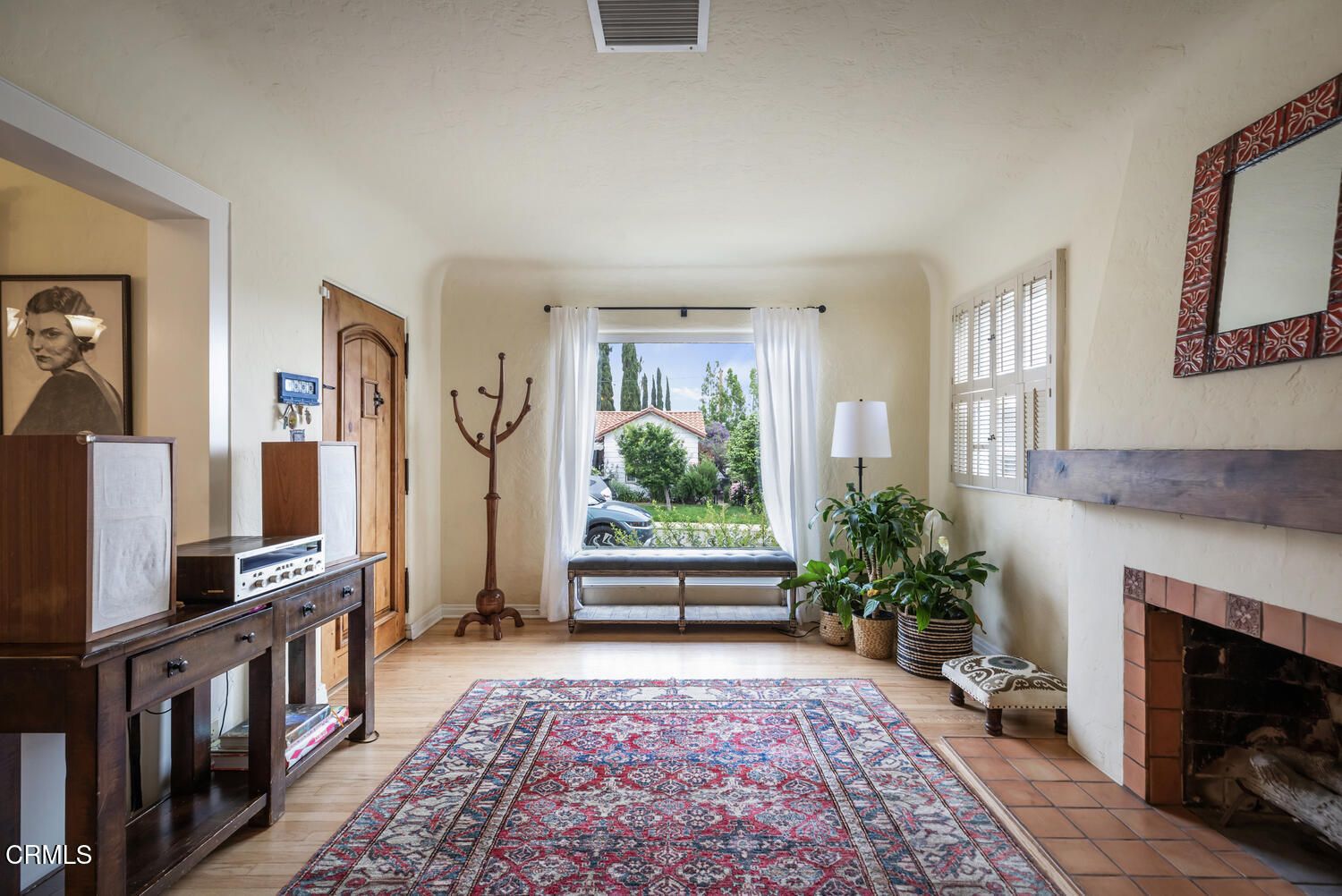 1419 Alpha Avenue Pasadena, CA 91104 - Photo 5 of 40 a living room with furniture fireplace and flat screen tv