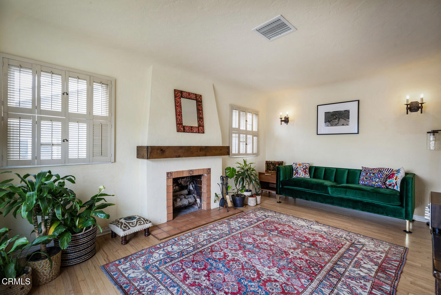 1419 Alpha Avenue Pasadena, CA 91104 - Photo 7 of 40 a living room with furniture and a fireplace