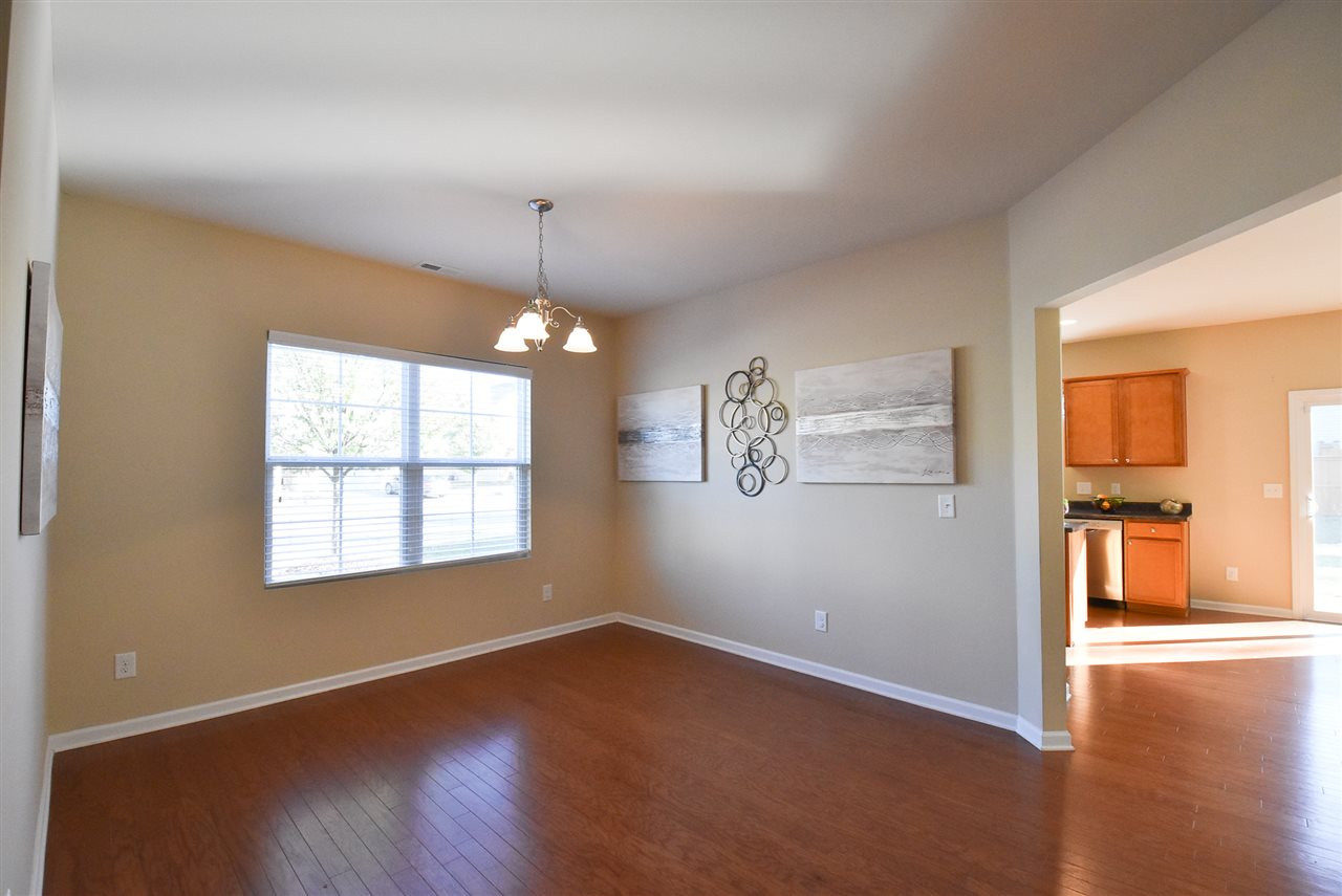 4201 Kellett Lane Raleigh, NC 27616 - Photo 4 of 30 Spacious formal Dining Rm w/brushed nickel light fixture & hardwood floor. Dining Room