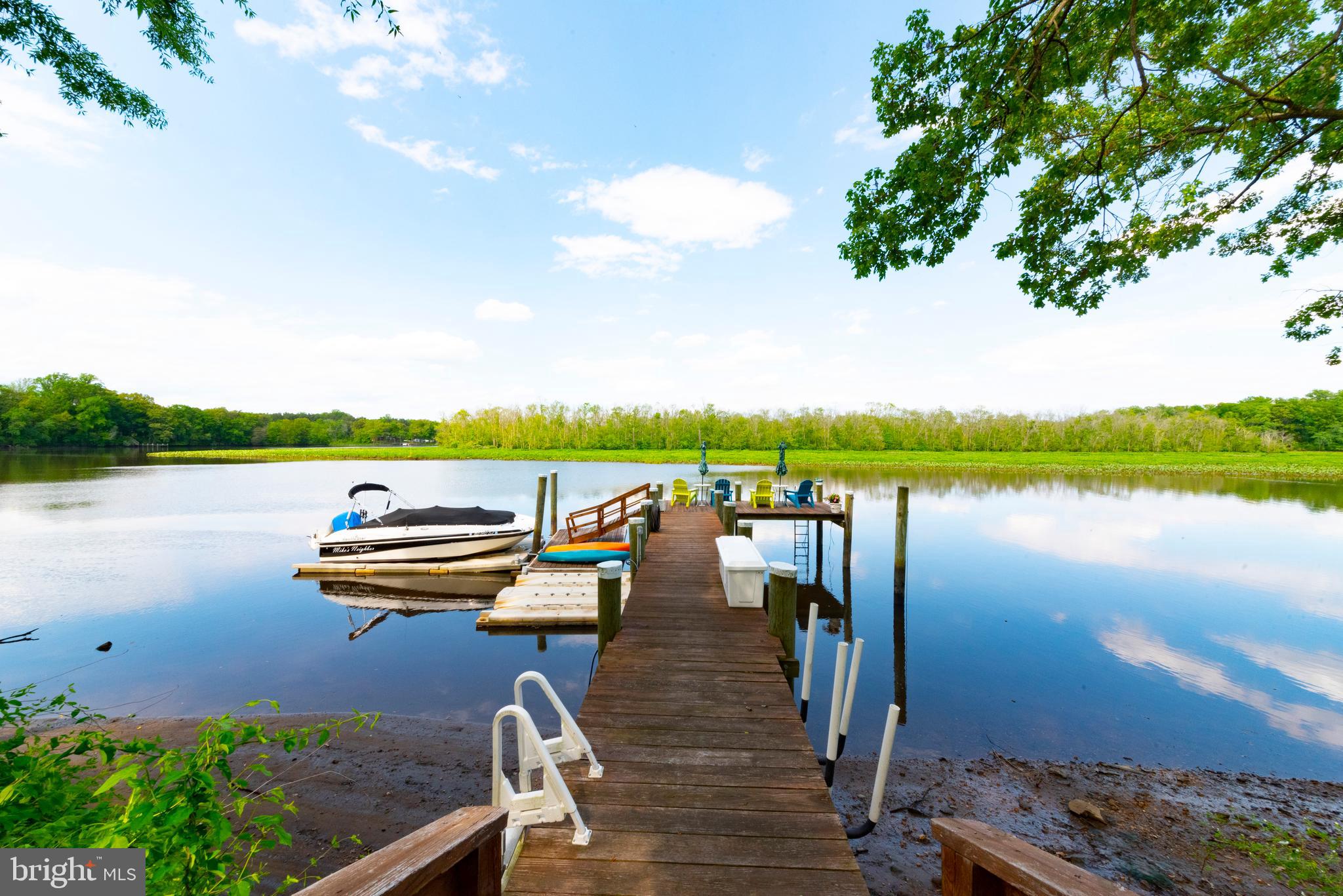 10925 River Road Denton, MD 21629 - Photo 49 of 60 Private Pier w/ Floating Dock.