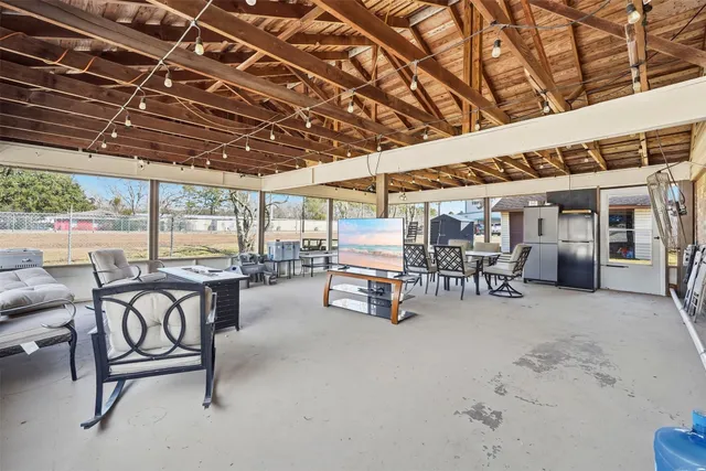 a view of a bike garage