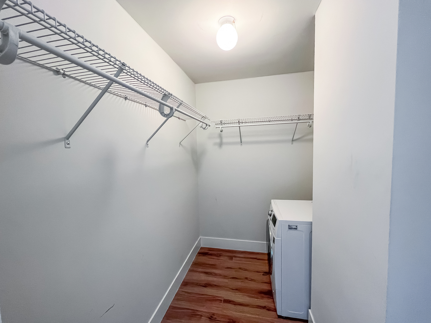 Undisclosed Address Chicago, IL 60611 - Photo 9 of 11 a view of a room with racks on the wall