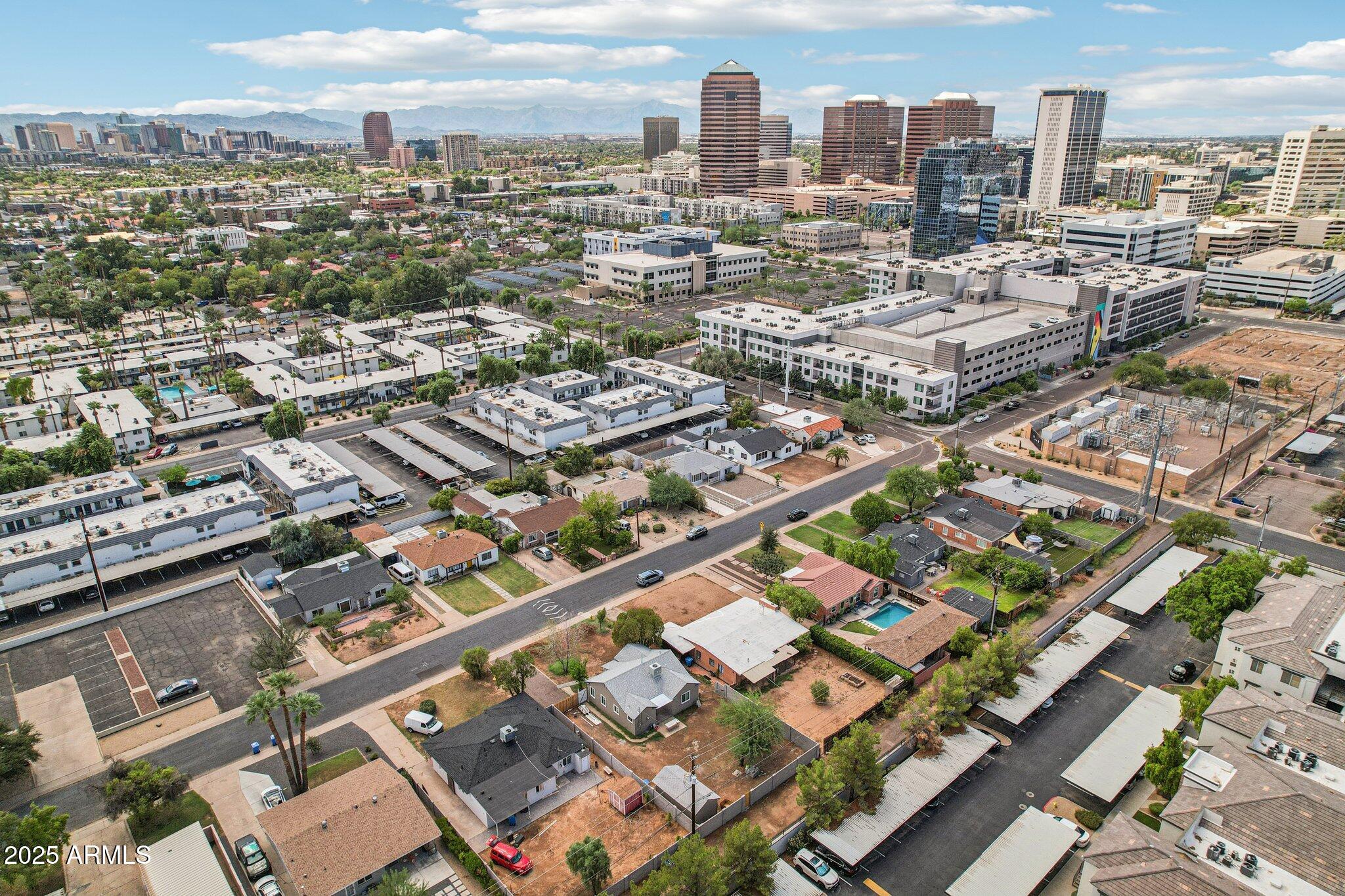 511 East Cheery Lynn Road Phoenix, AZ 85012 - Photo 32 of 33 an aerial view of a city with tall buildings