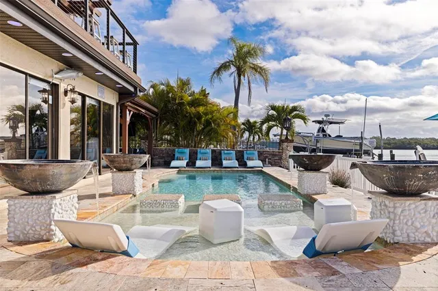 a view of a lake and outdoor space