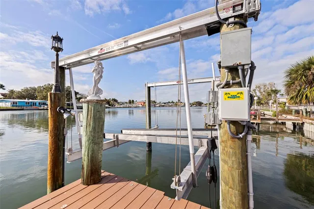 a aerial view of a house with lake view