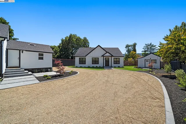 a view of a house with a patio