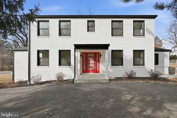 a front view of a house