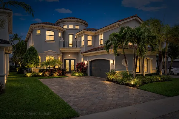 a front view of a house
