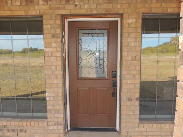 a view of a door of the house