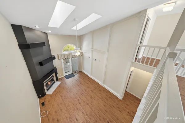 a view of a kitchen from door