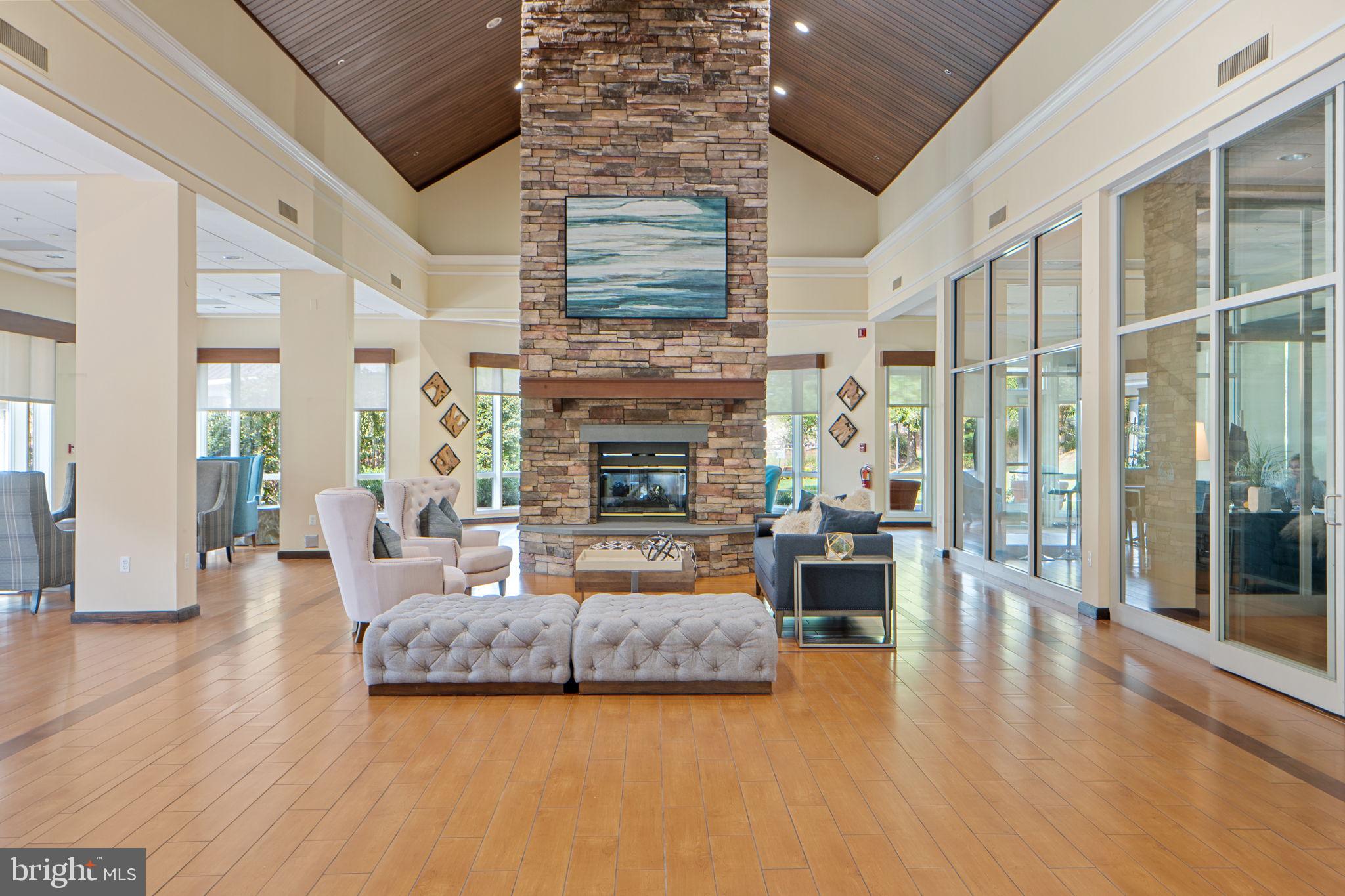 699 Winding Stream Way, Unit 203 Odenton, MD 21113 - Photo 34 of 41 a living room with furniture and a fireplace