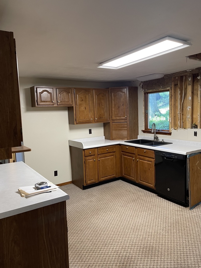10349 Fenton Road Fenton, IL 61251 - Photo 19 of 44 a kitchen with a sink cabinets and window