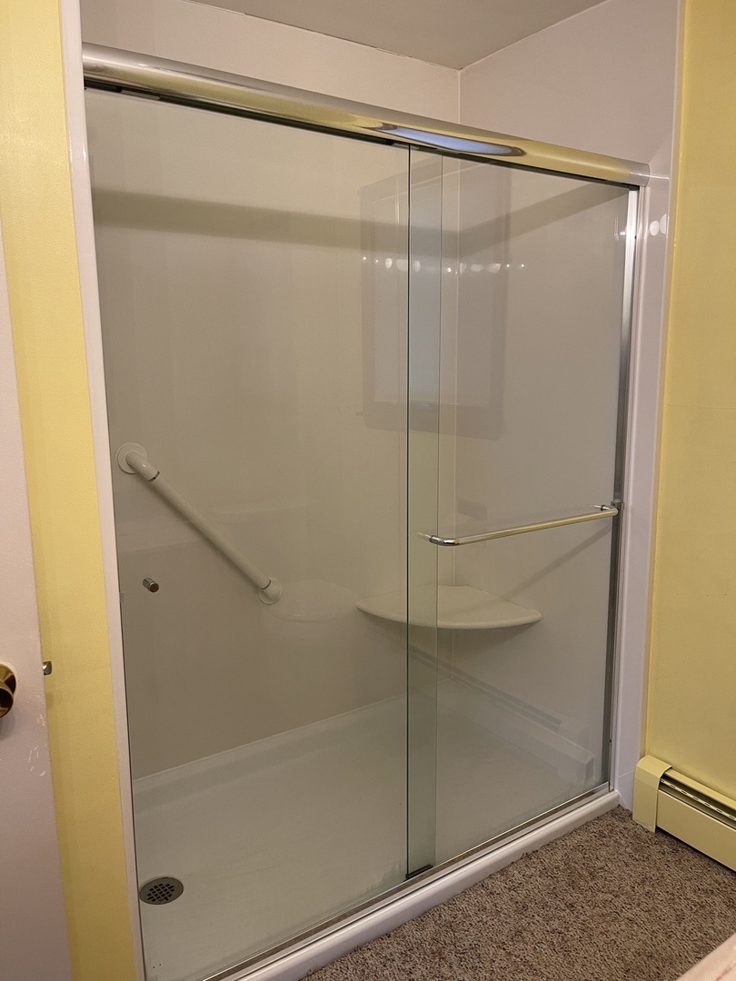 10349 Fenton Road Fenton, IL 61251 - Photo 24 of 44 a bathroom with a glass shower door